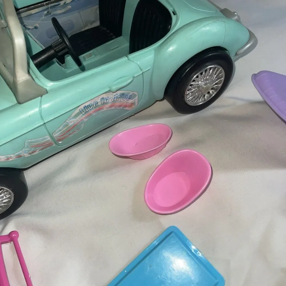 VTG Barbie Playsets 1990s 80s Car Arco Dinner For Two Dance Magic Sweet Roses